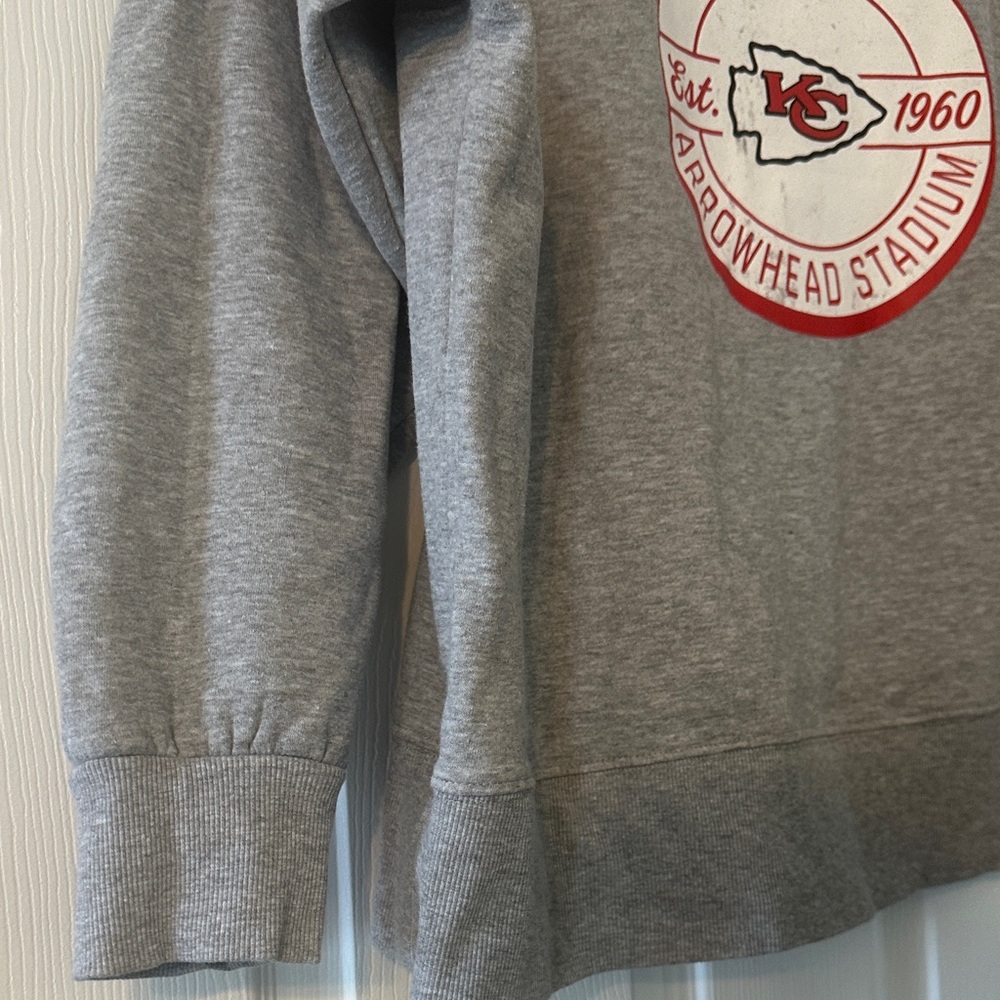 Fanatics Kansas City Chiefs Gray Crewneck Sweater - Picture 4 of 7
